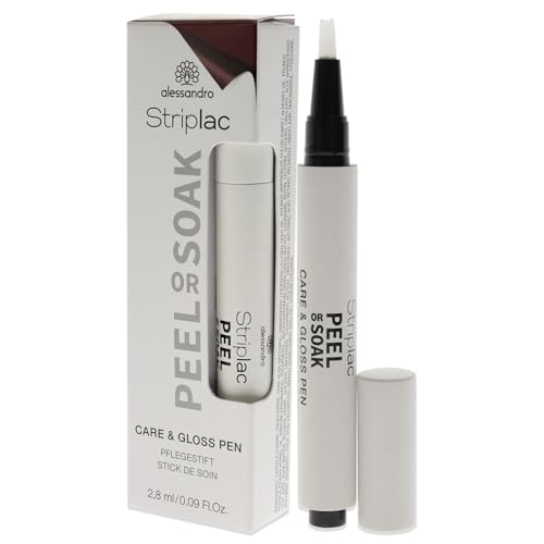 Alessandro Striplac Peel or Soak Care and Gloss Pen for Women 0.09 oz Treatment, transparent, 2.8 ml (Pack of 1) - Image 4