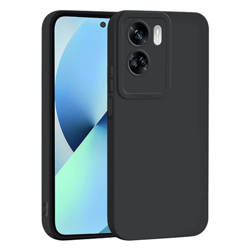 TEYYOS Funda Suave Silicone para Honor 90 Lite, Diseño de Protección para Lentes de Cámara, Antichoque, Antigolpes, Antihuellas Case Cover Protectora de Silicona TPU, Negro