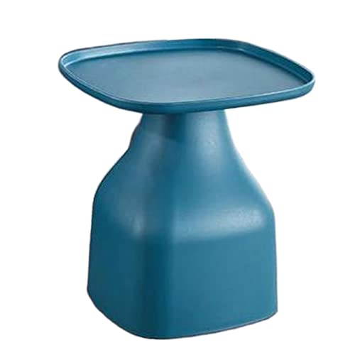 Table basse bleue carrée et petite table d'appoint polyvalente - 2