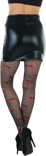 Image of ToBeInStyle Women's Valentine Day Themed Opaque Sheer Pantyhose w /Heart Love