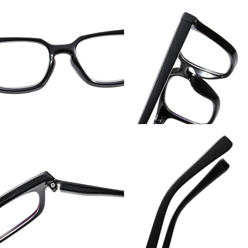 Image of Reading Glasses Blue Light Filter Glasses Stylish Reader Optics Anti-Blue Vision Aid for Women Men Quality Spring Hinge Reading Aid 2.5X BM671