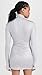 Norma Kamali Women's Long Sleeve Turtleneck Pickleball Dress, Dove, Grey, S