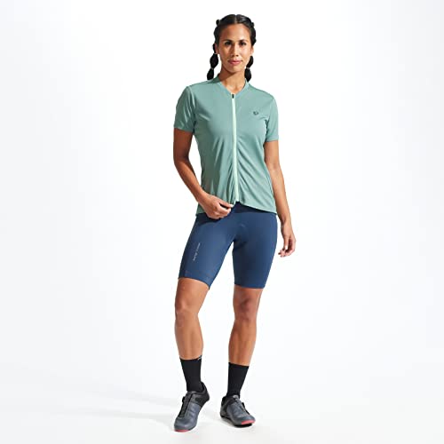 PEARL IZUMI Short feminino Quest acolchoado para ciclismo (2022), azul-marinho, médio