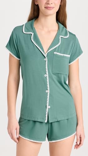Image of Eberjey Women's Frida Whip Stitch Shorts PJ Set