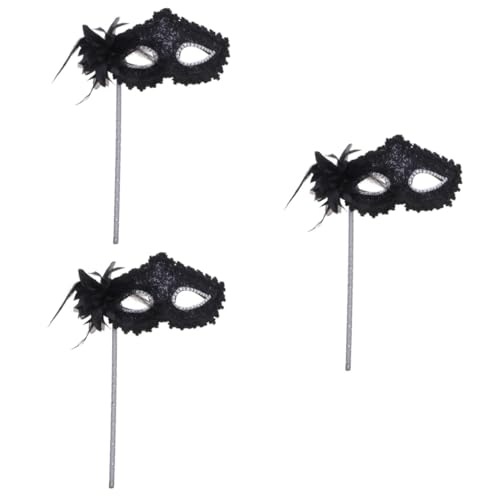Masque de mascarade Healvian en dentelle noire premium pour soirée cosplay et gala