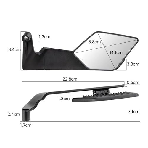 Rétroviseurs Latéraux Réglables CNC Durables pour Xmax 125 250 300 400 - 5