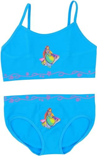 Image of ToBeInStyle Girl Pack of 6 Set Spaghetti Strap Training Bras & Boyshorts Bikinis