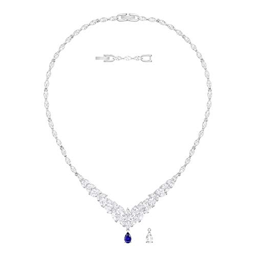 Preisvergleich Produktbild Swarovski Louison Halskette, Weiss, Rhodiniert