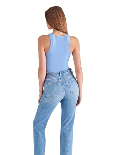 Image of Steve Madden Apparel NICO Bodysuit, Indigo Blue, X-Small
