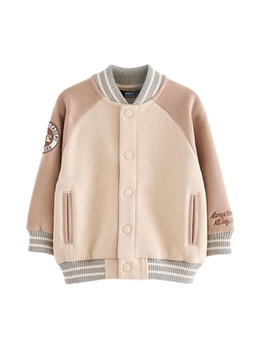 NEXT Jungen Standard Baseballjacke Stone/Grey 98-104