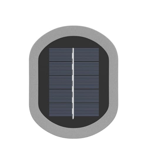 ASLIDECOR Solar Wall Lights Up Down, 4 Pack 2 Led Solar Step Lights, Waterproof Deck Fence Lighting for House Outdoor Decor (Warm White&Cold White) (Silver)