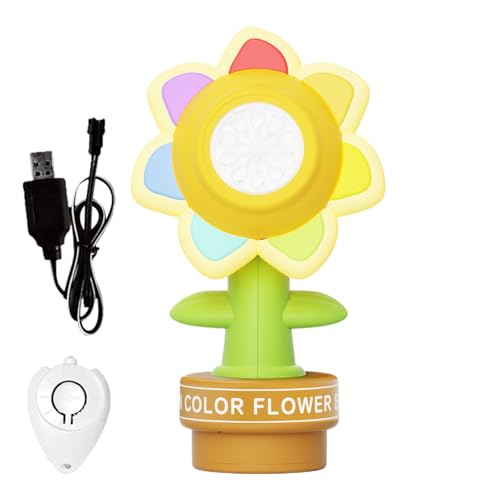 Máquina de burbujas de girasol con mando a distancia y ráfaga automática para fiestas infantiles