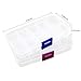 Co-link 2 pcs Adjustable Clear Plastic Jewelry Craft Beads fishing hook Small Accessories Multipurpose Organizer visually adjustable clearly storage box (10 Adjustable Clearly Storage Box)