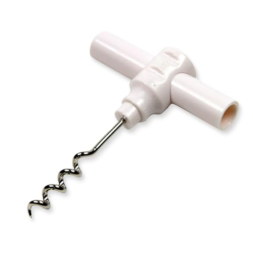 Chef Craft Select Travel Corkscrew, 4 inches in length, White