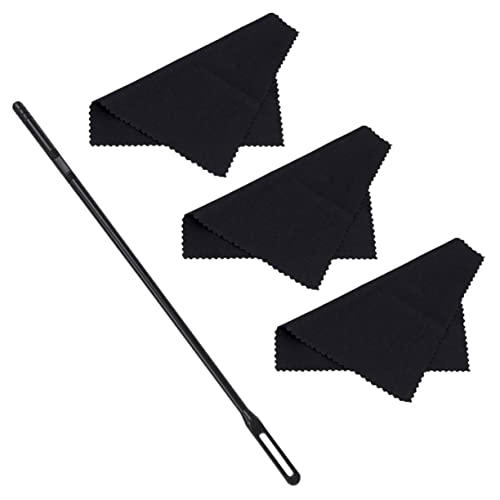KESYOO 1Set Flute Kit Rod Durable Cloths for Flute Saxophone Clarinet Maintenance Portable Easy to Use for Dust and Removal Repair Accessories