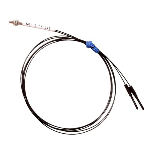 Capteur à fibre optique M4 avec amplificateur de réflexion diffuse en L à 90 degrés