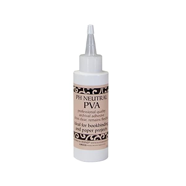 PH Neutral PVA Adhesive, Professional Adhesive, Dries Clear, Remains Flexible - 4 Ounce