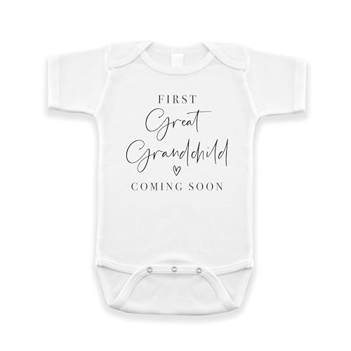 Pregnancy Announcement Infant Bodysuit, First Great Grandchild Coming Soon