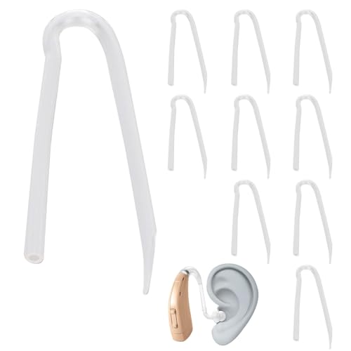 10 tubos para audífonos, PVC suave y flexible BTE, tubo para audífonos, repuesto de tubo para audífonos, accesorio para audífonos para personas mayores, 3,3 x 2,0 mm