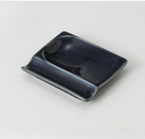 Set of 3 Navy Blue Spoon Rest [3 x 7.2 x 1.4 cm 65g] [Ragalu] [Ramen Shop, Chinese Tableware, Asian Food, Restaurant, Commercial Use]