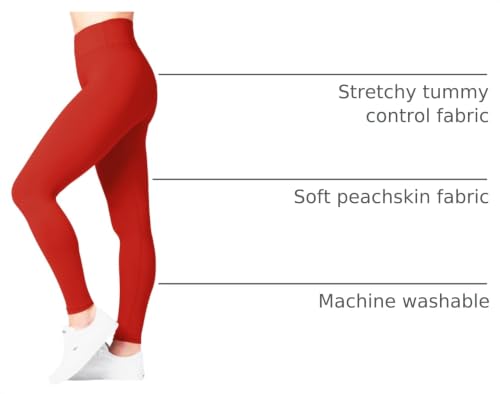Image of SATINA High Waisted Leggings for Women - Comfortable and Stretchy in Versatile Sizes and Colors