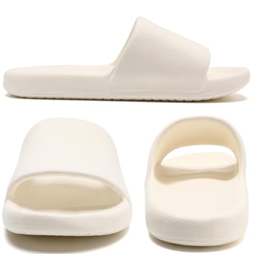 Image of Unisex Cloud Slides for Women Men - House Slippers with Arch Support Quick-Drying Recovery Spa Bath Pool Beach Slides Pillow Slippers Non-Slip - Perfect for Home, Beach, and Travel