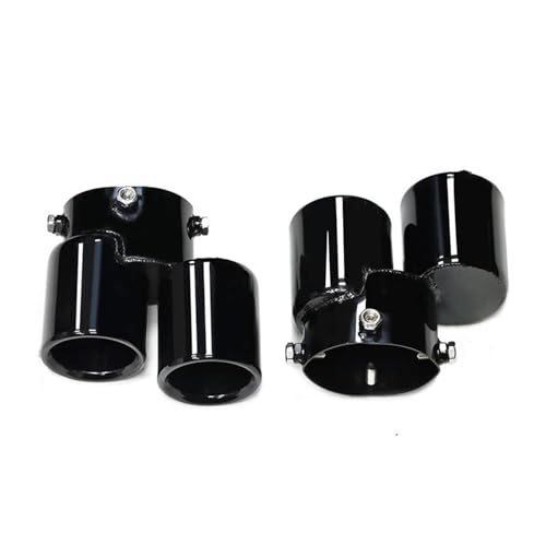 Tuyau d'échappement quadruple carbone pour BMW 840i G14 G15 G16 en acier inox noir B