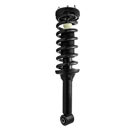 Image of Detroit Axle - Front Struts Control Arms Kit for 2005-2009 Land Rover LR3, 2 Upper Control Arms with Ball Joint Assembly 2 Struts with Coil Spring Assembly 2006 2007 2008 Replacement Suspension Kit