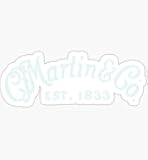 Martin Guitars - Pack of 3 Stickers - Auto, Wall, Laptop, Cell, Truck Sticker for Windows, Cars, Trucks
