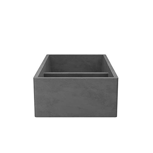 Native Trails Nskd3321-S Farmhouse Apron-Front/Under Mount Native Stone Kitchen Sink, 33" X 21", Slate #TOP4