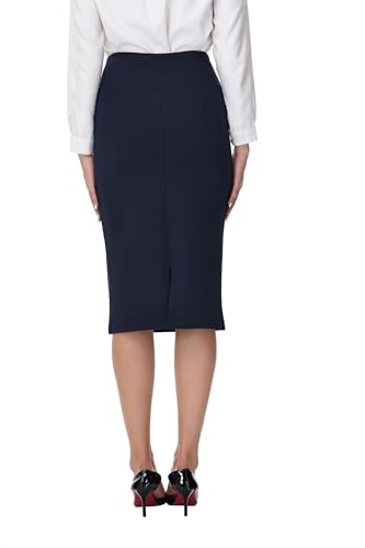 ZTN Skirts for Women Stretch High Waist Pencil Skirt Bodycon
