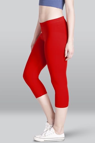 Image of Lyra Women Solid Premium Cotton Capri