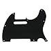 Dopro 8 Hole Tele Guitar Pickguard Scratch Plate fits USA/Mexican Fender Telecaster Solid Black 1 Ply