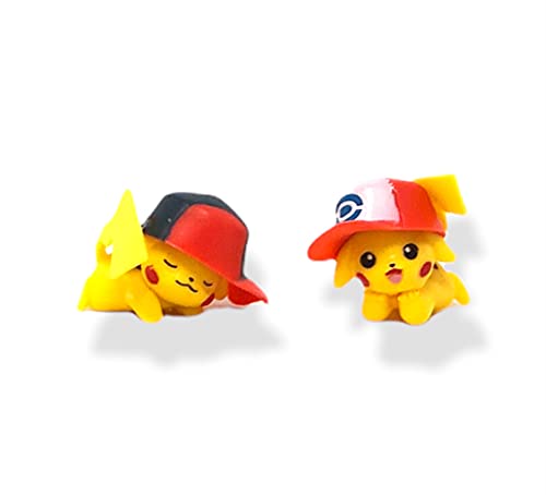 Dom-Dom Cute Pikachu Action Figures Set And Cute Cake Toppers - 6 Pieces Pikachu Toys #TOP1
