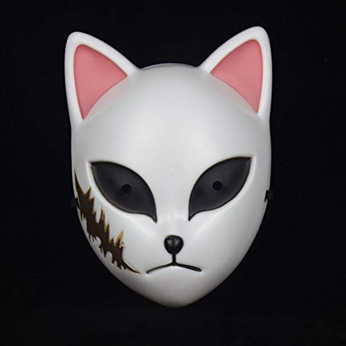 TOSOTO Cosplay Mask, Demon Slayer: Blade Kid Cosplay Mask Japanese Kabuki Costume Mask Halloween Masquerade Cosplay… - Image 4