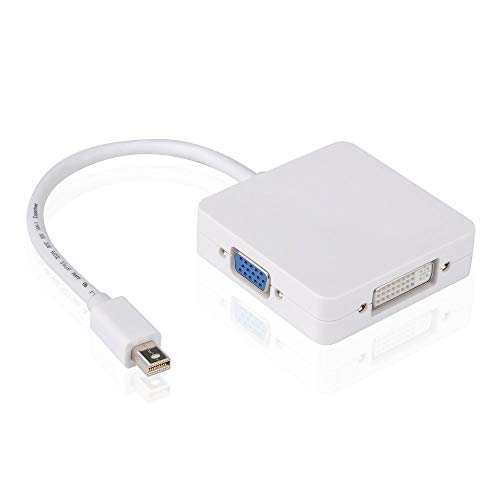 Image of BigPlayer 3 in 1 Mini DisplayPort DP Cable (White)