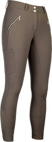 HKM Lia High Waist culera Full Silicona Pantalones de Montar para Mujer Beige 32