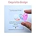 YOJO Pocket Hug Heart with Greeting Cards, Little Heart Pocket Hug Token, Long Distance Relationship Gifts, Thinking of You Gifts for Women Men Him Her (Blue Pink)