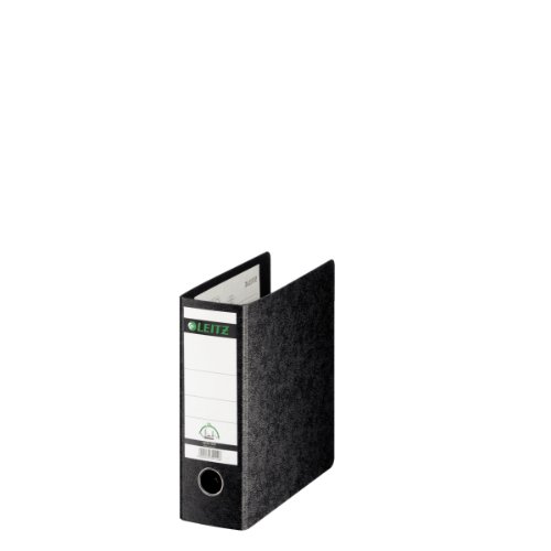5er Pack Leitz 10750000 Qualitäts-Ordner (für Sonderformate, A5 hoch, 8 cm Rückenbreite, Hartpappe RC) schwarz (5)
