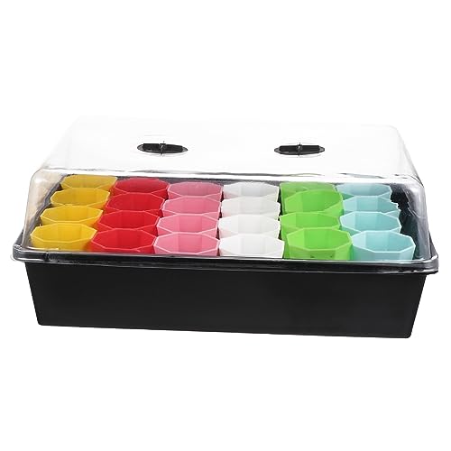 Toyvian Kit de Germination pour Jardin avec Plateau de Culture et Pot de Démarrage pour Plantes