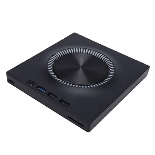 Unidad de CD DVD Externa, Reproductor de DVD Portátil USB 3.0 de Diseño Delgado con Concentrador USB para PC de Escritorio