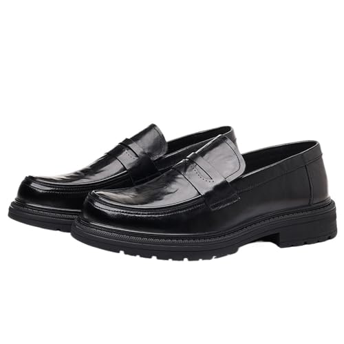 Men's Genuine Leather Loafers Slip-On Business Casual British Style Dress Shoes High-End Comfortable Arrival