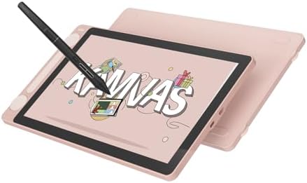 （13:00時点） HUION 液タブ 液晶タブレット Kamvas 13（Gen 3） 13.3型 Pentech 4.0テクノロジーへのアップグレードのペンPW600L 16384レベルの筆圧検知に対応 Delta E<1.5の色精度 色空間設定可能 ダブルダイヤル搭載 スタンドなし ピンク