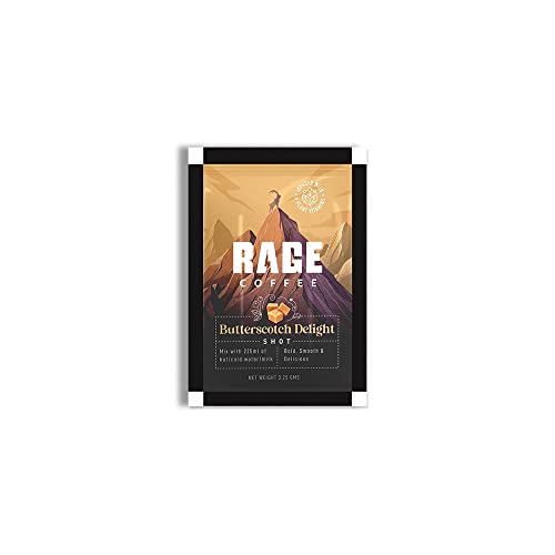 Image of Rage Coffee - Instant Coffee Sachet Pack | Butterscotch Delight Flavoured Coffee | Pack of 30 coffee sachets | 100% Arabica Coffee Beans | Great coffee anytime, anywhere