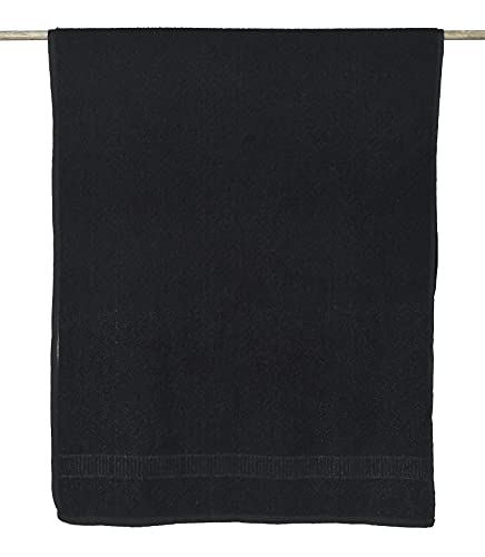Image of Kuber Industries Premium Super Soft, Fluffy, and Absorbent, Cotton Bath Towel Perfect for Daily Use, 30 inchx60 inch, Pack of 2 (Black)