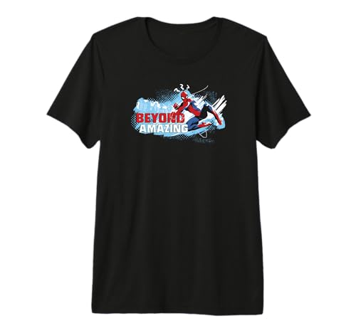 T-shirt Spider-Man Marvel 60e anniversaire Beyond Swinging imprimé premium pour fan