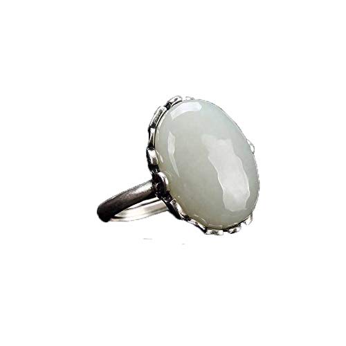 Bague en argent 925 et jade hétien de prestige - Joaillerie fine artisanale