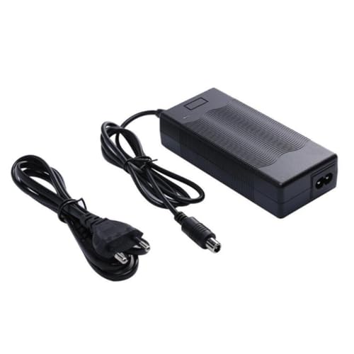 Holibanna Cargador de Scooter Adaptador de batería Scooter eléctrico Cargador Scooter 42v 2a Fuente de alimentación Scooter eléctrico Black