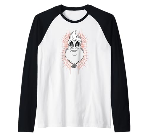 Haut de baseball raglan Disney Ursula motif Halloween pour adulte