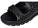 Coach Women's Sculpted C Double Band Sandal Flat, Black, 8